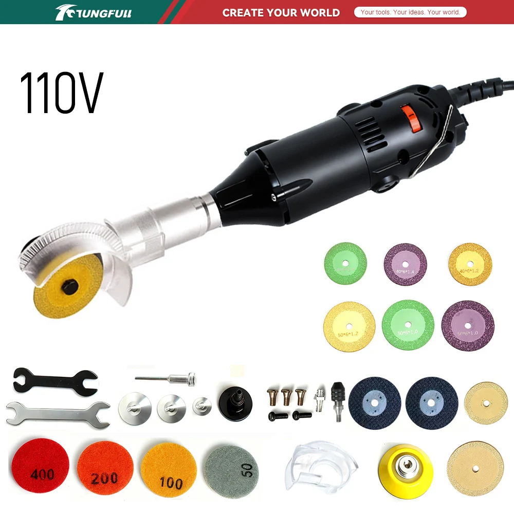 Electro Gadgets - TUNGFULL 110V Mini Angle Grinder Electric