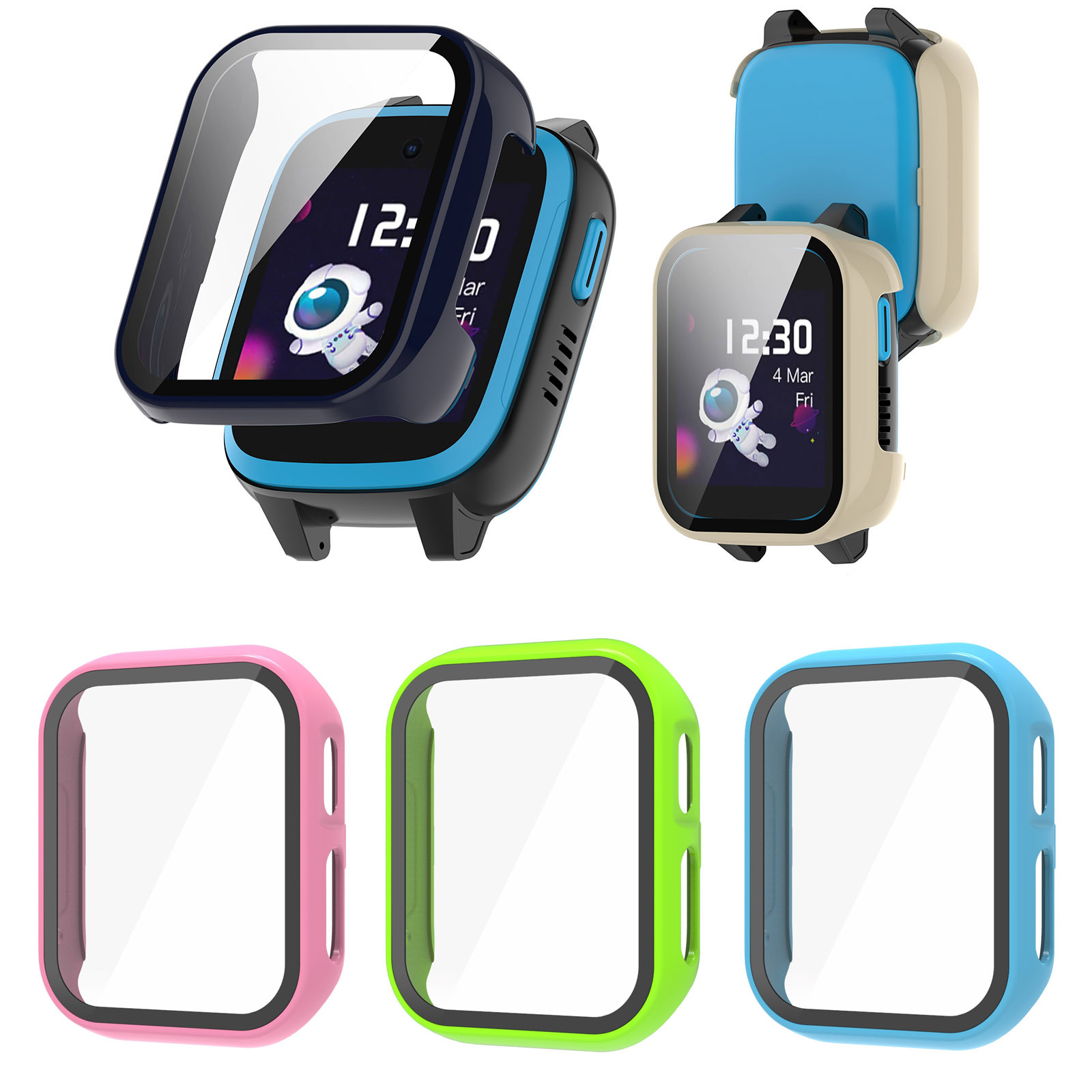 Smart Watch Kids - Hard Edge Shell Glass Screen Protector