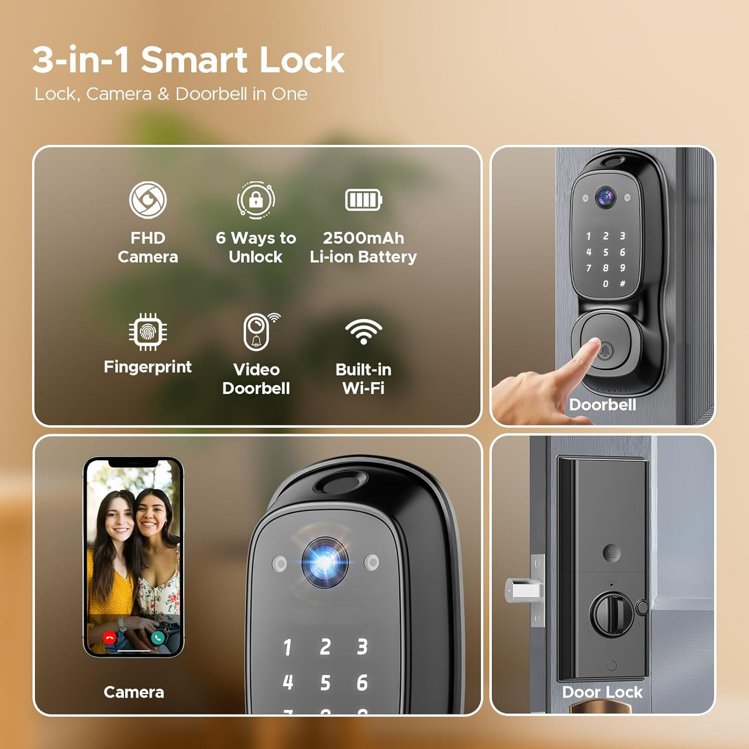 Tuya Wifi Smart Door Lock ‎Cam - Electronics & Gadgets Beginning With D 评论和价格