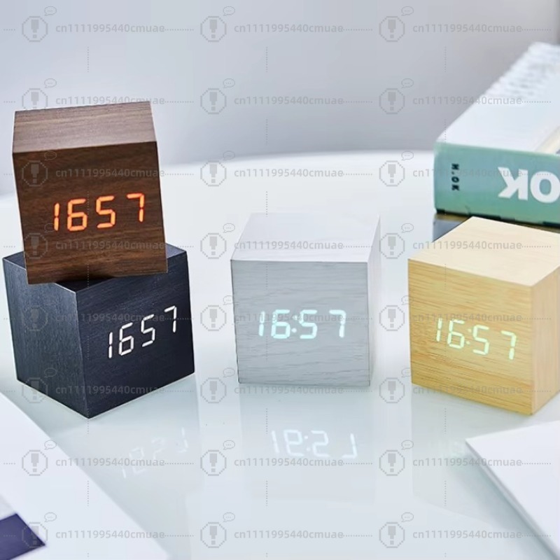 Digital Alarm Clock Wooden Lig - Digital Alarm Clock 评论和价格