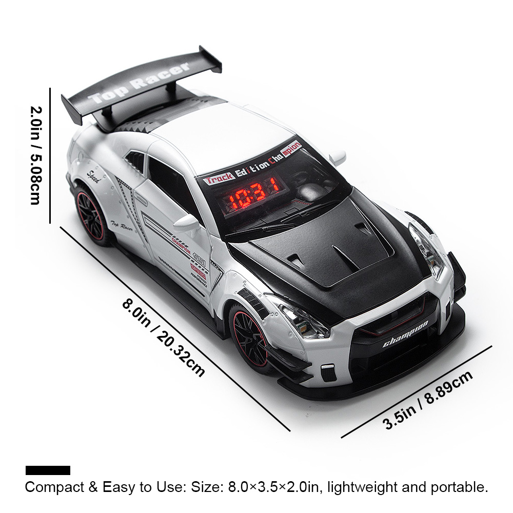 1set   Sports Car Shaped Digit - Digital Alarm Clock 评论和价格