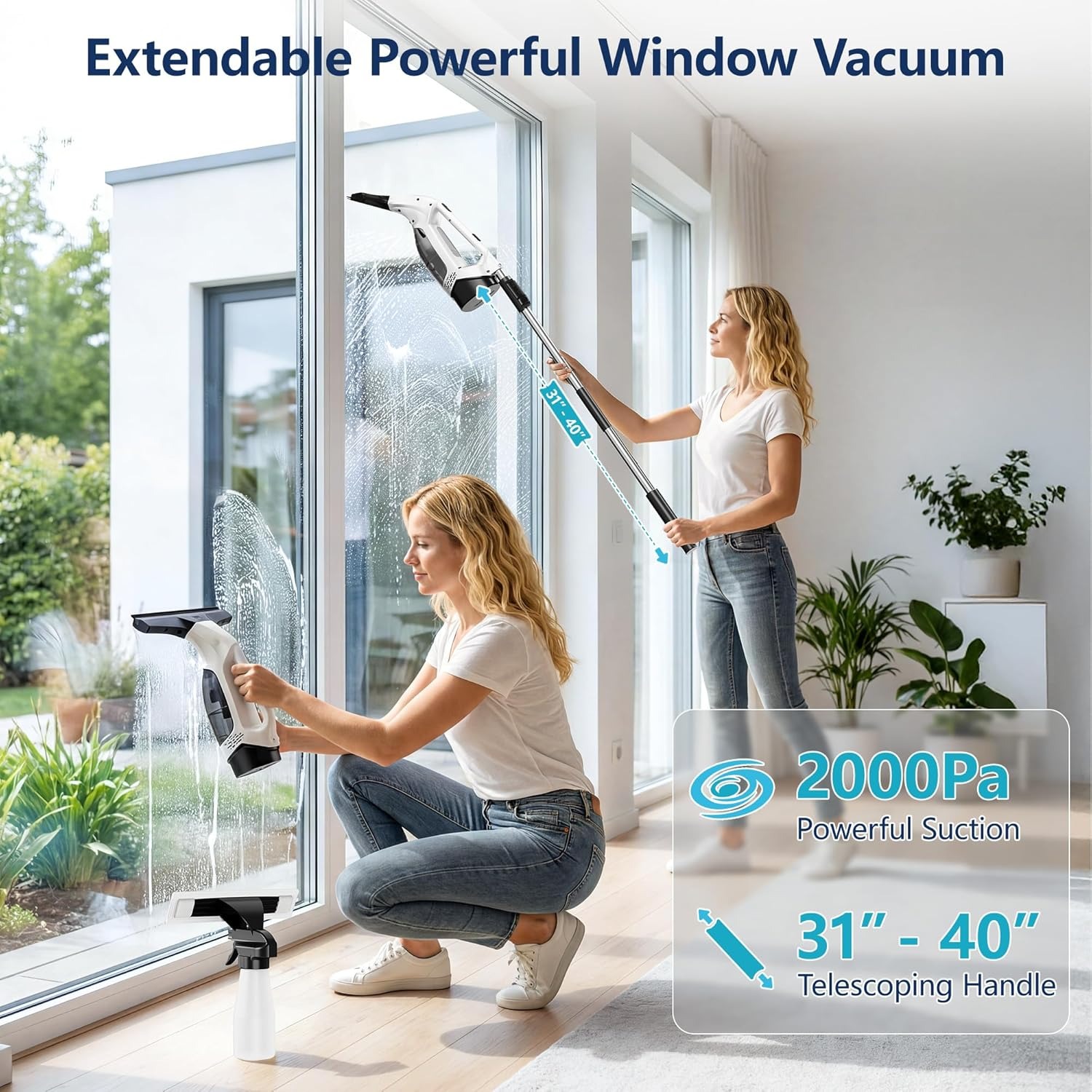 2000Pa Handheld Window Vacuum  - Electro Gadgets 评论和价格