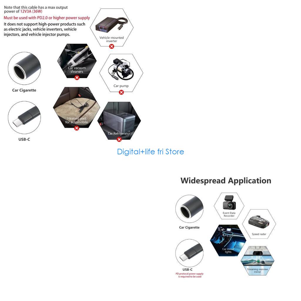 E06D USB C Male to 12V Female  - Electronics And Gadgets C 评论和价格