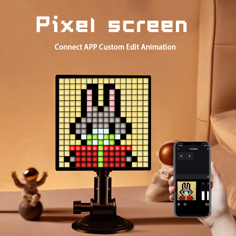 ZSQHET LED Pixel Art Display S - Digital Alarm Clock 评论和价格